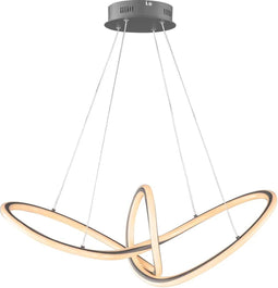 Wofi - Hanglamp Madison Grijs 80 cm