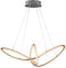 Wofi - Hanglamp Madison Grijs 80 cm