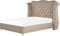 AYETTE - Tweepersoonsbed - Taupe - 180 x 200 cm - Fluweel