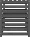 vidaXL - Compostbak - 63,5x63,5x77,5 - cm - massief - grenenhout - grijs