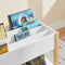 SoBuy KMB35-W - Kinderboekenkast - 2 verdiepingen - Wit