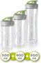 Domo DO492BL - Blender - 3 drinkflessen 300ml 400ml 600ml - Multi-color