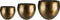 Ter Steege Bloempot Metaal Brons-Goud D 30 cm H 26 cm Opening 21 cm