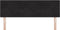 vidaXL - Hoofdbord - Knop - Ge - tuft - Zwart - 160 - cm - Velvet
