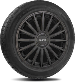 Sparco Treviso - Wieldoppenset 15-inch - RVS zwart (set van 4)