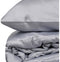 Lovina - Beddengoedset - 1 dekbedovertrek 220 x 240 cm + 2 kussenslopen 60 x 60 cm - 100% katoen satijn - Grijs