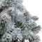 Kerstboom Picea sneeuw in ELHO ® Vibes Fold Rond (delicaat roze) ↨ 50cm - hoge kwaliteit planten