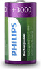 Philips R14B2A300/10 - Oplaadbare Batterij C - 3000 mAh - (12 stuks)