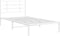 vidaXL - Bedframe - met - hoofdbord - metaal - wit - 107x203 - cm