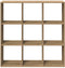 vidaXL - Kamerscherm - / - boekenkast - 102x29x103,5 - cm - hout - artisanaal - eiken