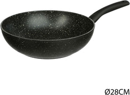 Wokpan Secret de Gourmet Nature Zwart Gesmeden staal (Ø 28 cm)