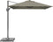 Platinum Sun & Shade – Zweefparasol – Voyager T¹ - 250x250cm – Taupe – Kantelbaar – 360° Draaibaar – 96% UV protectie