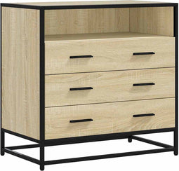 vidaXL - Ladekast - 70x41x70 - cm - bewerkt - hout - sonoma - eikenkleurig