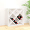 vidaXL - Wijnkast - 62x25x62 - cm - massief - grenenhout - wit
