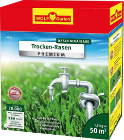 WOLF-Garten graszaad droogtebestendig - premium mix met hoge hitte- en droogtebestendigheid - 1,5kg tot 50m²