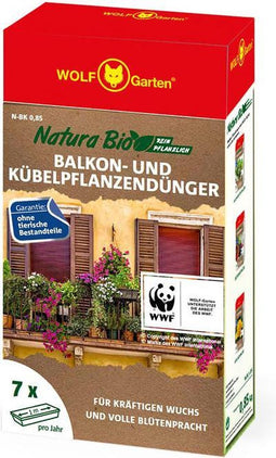 WOLF-Garten Natura Bio Mest voor Balkon- en Kuipplanten - 0,85kg