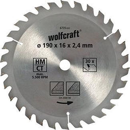 Wolfcraft 6731000 Hardmetaal-cirkelzaagblad 140 x 12.75 mm Aantal tanden: 18 1 stuk(s)