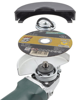 wolfcraft - Snelspanmoer M14 voor haakse slijper - Slijptol 125 - 2463000