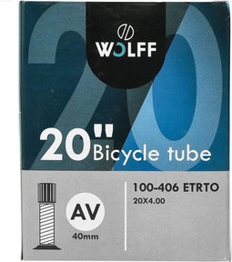WOLFF Binnenband fatbike 20x4.00 - Schrader ventiel 40mm - Geschikt voor diverse merken en modellen