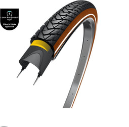 Wolff WOLFF Traveller (1.2mm anti leklaag), zwart/bruin met reflectie, 28x1.60, ETRTO 42-622