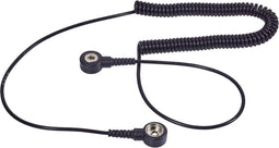 Wolfgang Warmbier 2100.752.3.10 ESD-aardingskabel 2.40 m Drukknop 10 mm, Drukknop 3 mm