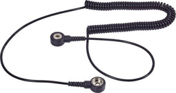 Wolfgang Warmbier 2101.752.3.10 ESD-aardingskabel 2.40 m Drukknop 10 mm, Drukknop 3 mm