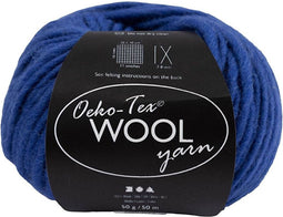 Wolgarens, blauw, L: 50 m, 50 gr/ 1 bol