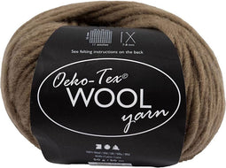 Wolgarens, lichtbruin, L: 50 m, 50 gr/ 1 bol