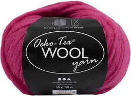 Wolgarens, roze, L: 50 m, 50 gr/ 1 bol