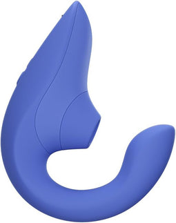 Womanizer Blend Dubbele Stimulator - Rabbit-Vibrator - Pleasure Air-Clitorisstimulatie - G-Spot-Vibraties en Zuiging van Clitoris - Volwassen Speelgoed voor Vrouwen - Waterdicht en Oplaadbaar - Blauw