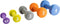 Wonder Core Dumbbell Neopreen Hexagon, Gewichten Halter - Grijs - 1x 2 KG - Workout Fitness Krachttraining accessoires