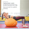 Wonder Core Gymbal Fitness Yoga Pilates Fitness Bal - Antiburst - 65 cm - Oranje -- Zitbal Zwangerschapsbal - Fitness accessoires