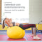 Wonder Core Gymbal Fitness Yoga Pilates Fitness Bal - Antiburst - 65 cm - Geel -- Zitbal Zwangerschapsbal - Fitness accessoires