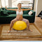 Wonder Core Gymbal Fitness Yoga Pilates Fitness Bal - Antiburst - 65 cm - Geel -- Zitbal Zwangerschapsbal - Fitness accessoires