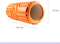 Wonder Core, Hollow Yoga Roller - 32cm - Oranje - yoga roller - massageroller - foamroller - triggerpoint roller