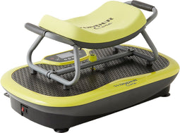 Wonder Core Rock n Fit Fitness trilplaat met zitje - Vibratietrainer - Fitness apparaat toestel Lichaamstrainer voor workout thuis sport, Trainingsstoel, Hometrainer buikspieren - incl. weerstandsbanden.