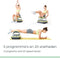 Wonder Core Rock n Fit Fitness trilplaat met zitje - Vibratietrainer - Fitness apparaat toestel Lichaamstrainer voor workout thuis sport, Trainingsstoel, Hometrainer buikspieren - incl. weerstandsbanden.