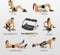 Wonder Core Smart 6-in-1 Buikspiertrainer Fitnessapparaat, Ab Training Device, Fitness Hometrainer Weerstandstrainer voor thuis voor arm, been en rug spieren - core full body trainer