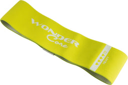 Wonder Core Weerstandsbanden Resistance Band - geel - Sterkte: Heavy / Zwaar - Fitness elastiek Sport Power Loop Band Workout Trainingsband voor full body workout thuis