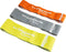 Wonder Core Weerstandsbanden Resistance Bands Set van 3 stuks - Sterktes: Light/Middle/Heavy - Fitness elastiek Sport Power Loop Band Workout Trainingsband voor full body workout thuis, fitness accessoires krachttraining