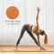 Wonder Core Yogamat Fitness Sport Gymnastiek Pilates Mat antislip 6 mm dik - Oranje / Grijs - 170 x 60 cm