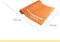 Wonder Core Yogamat Fitness Sport Gymnastiek Pilates Mat antislip 6 mm dik - Oranje / Grijs - 170 x 60 cm