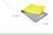 Wonder Core Yogamat Fitness Sport Gymnastiek Pilates Mat TPE milieuvriendelijk antislip 6 mm dik - Groen/ Grijs - 173 x 61 cm