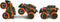 Wonky Cars Monster Truck - Bestuurbare RC Auto - 2,4 GHz Oranje