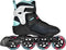 Powerslide Phuzion Radon Teal 90 Inlineskates - Maat 38 - Vrouwen - zwart/mintgroen/wit/roze