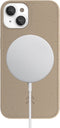 Woodcessories Bio Case MagSafe - geschikt voor iPhone 14 - duurzaam - eco vriendelijk - gemaakt van bio-materialen - geschikt voor MagSafe en draadloos laden - Taupe