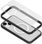 Woodcessories Clear Case Bio MagSafe - geschikt voor iPhone 14 Plus - gemaakt van bio-materialen - geschikt voor MagSafe en draadloos laden - Black-clear