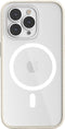 Woodcessories Clear Case Bio MagSafe - geschikt voor iPhone 14 Pro Max - gemaakt van bio-materialen - geschikt voor MagSafe en draadloos laden - Offwhite-clear