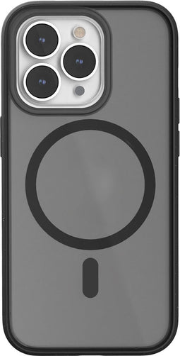 Woodcessories Clear Case Bio MagSafe - geschikt voor iPhone 14 Pro - gemaakt van bio-materialen - geschikt voor MagSafe en draadloos laden - Black-matte