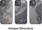 Woodcessories Magnetic Stone Case - geschikt voor iPhone 14 Plus - ingelegd met echt steen - geschikt voor MagSafe en draadloos laden - Camo grey